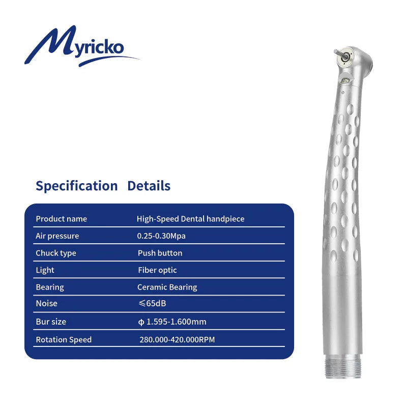 Vabena High-Speed Dental Handpiece Turbine - 350,000 RPM Electric Sterilizable