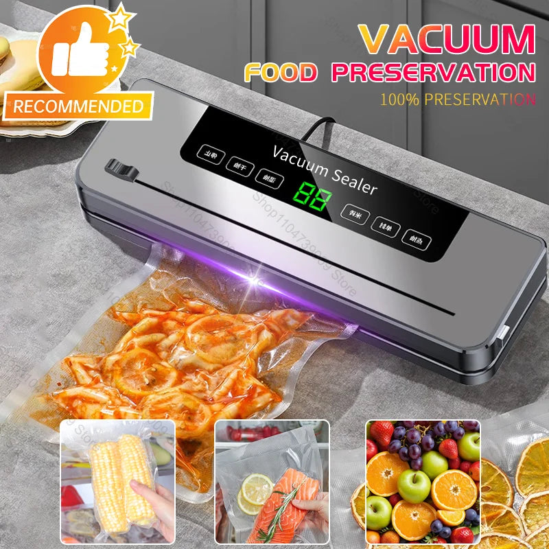 CENRR Electric Vacuum Sealer - Food Preservation System with Built-in Cutter