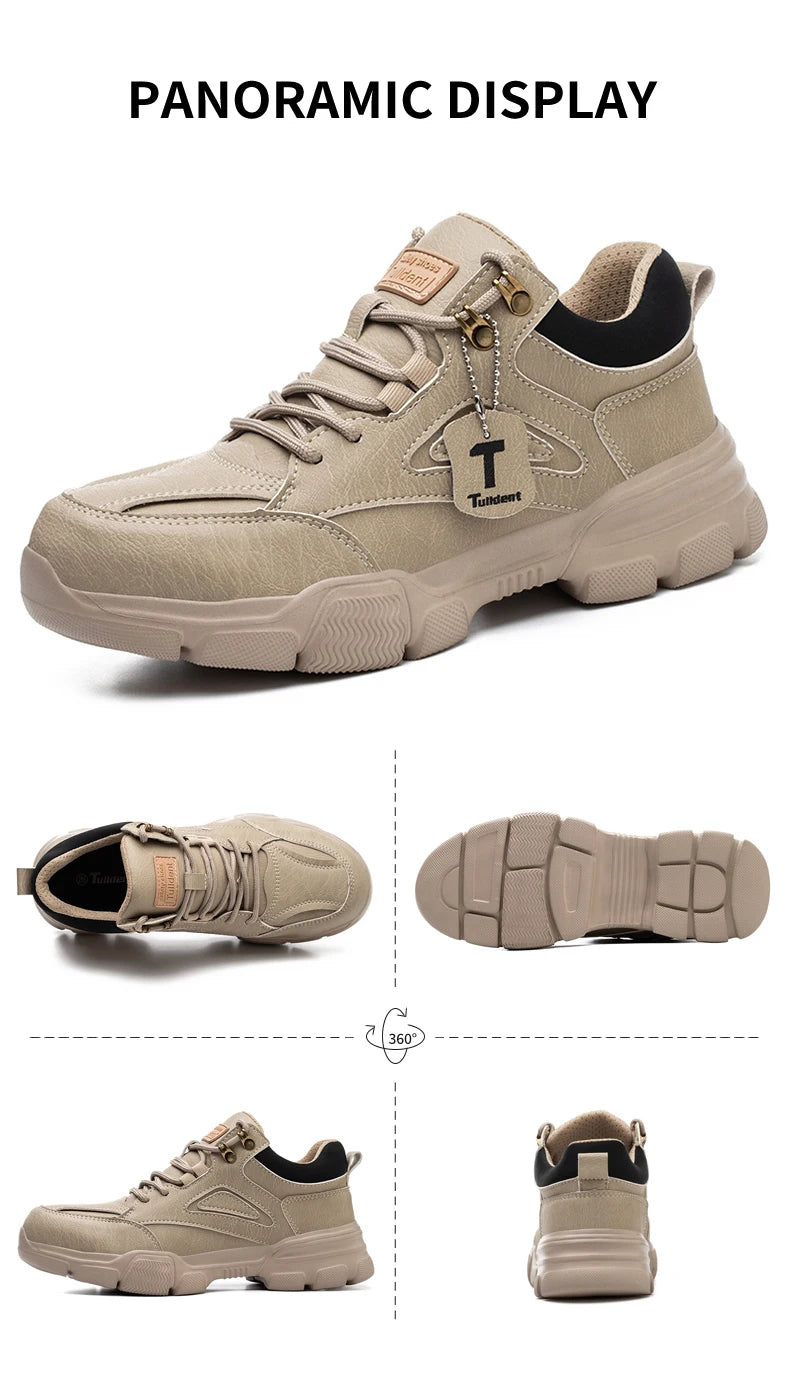TANRDON Tactical Steel Toe Boots - Ultimate Safety & Comfort