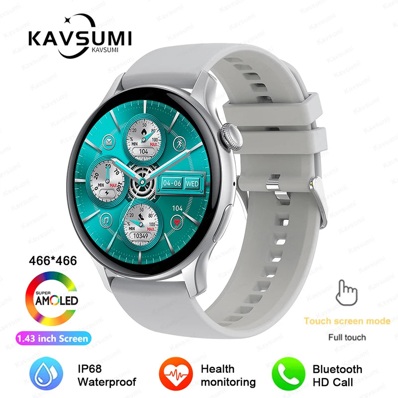 Women's Elegant AMOLED Smartwatch with GPS & Bluetooth Calling