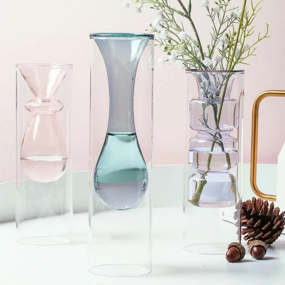 Creative Glass Vases, Hydroponic Planters & Decorative Bottles for Home & Wedding