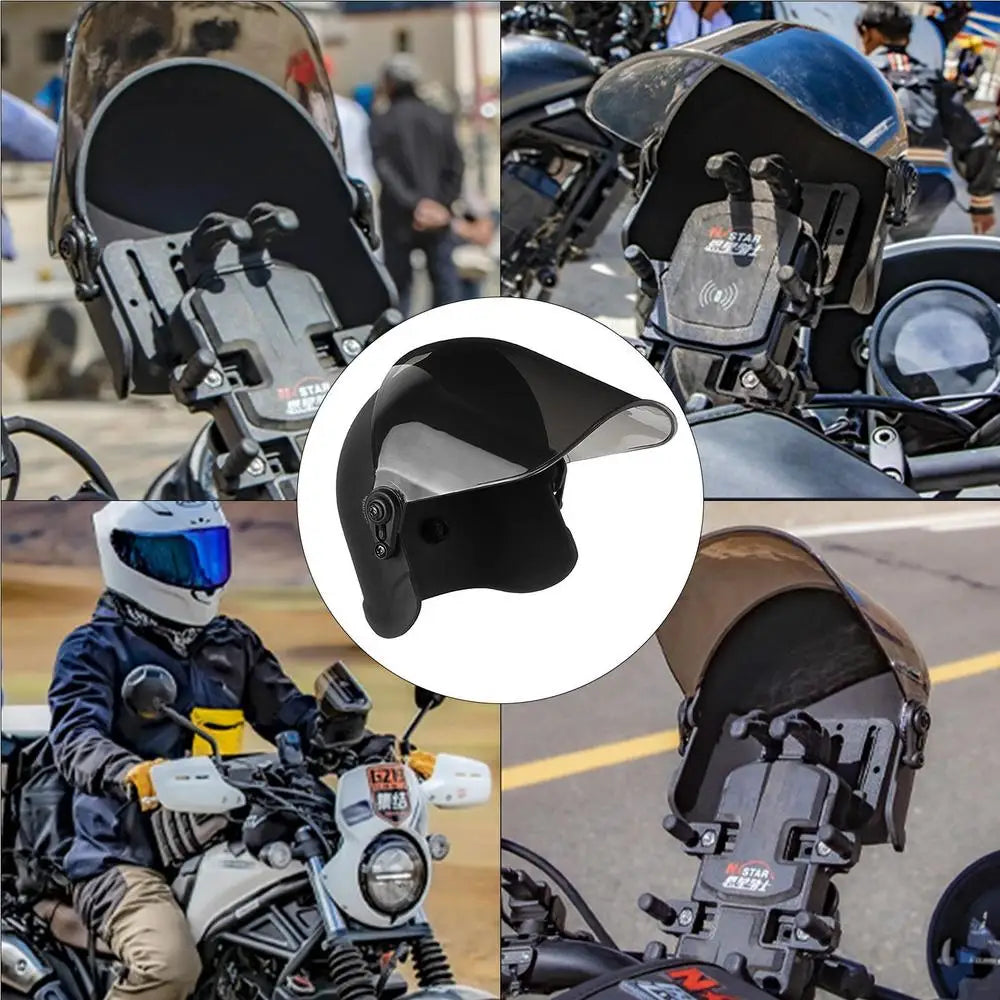 Motorcycle Phone Mount - Waterproof with Sunshade & Rain Protection