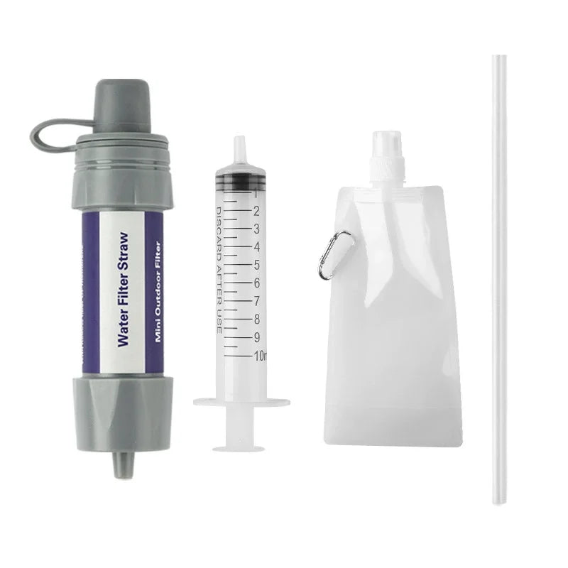 Emergency Water Filter Straw for Hiking, Camping & Survival
