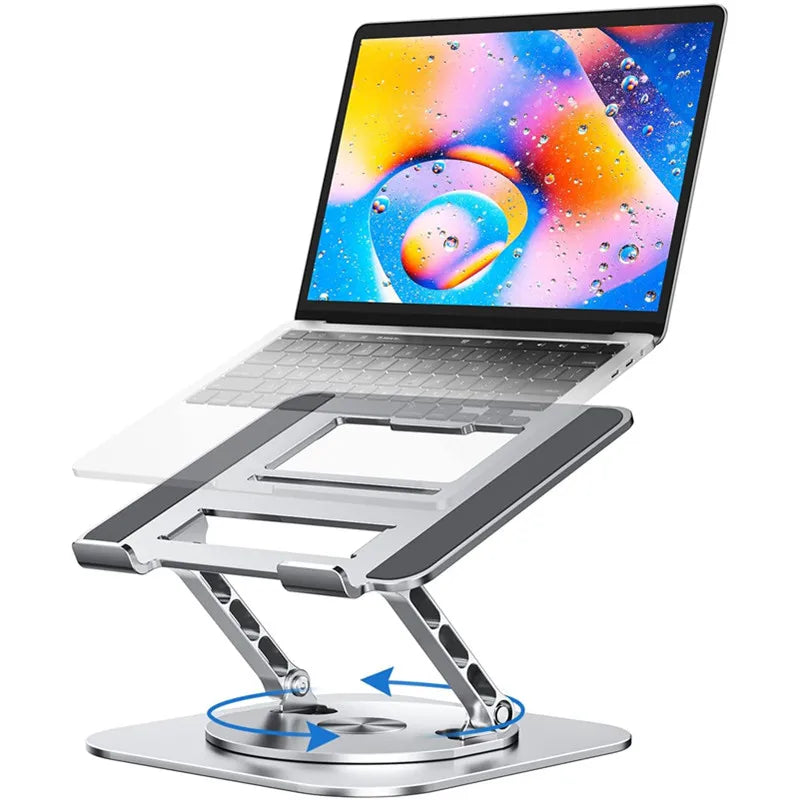 NMEGOU 360° Rotating Aluminum Laptop Stand | Ergonomic Desk Riser