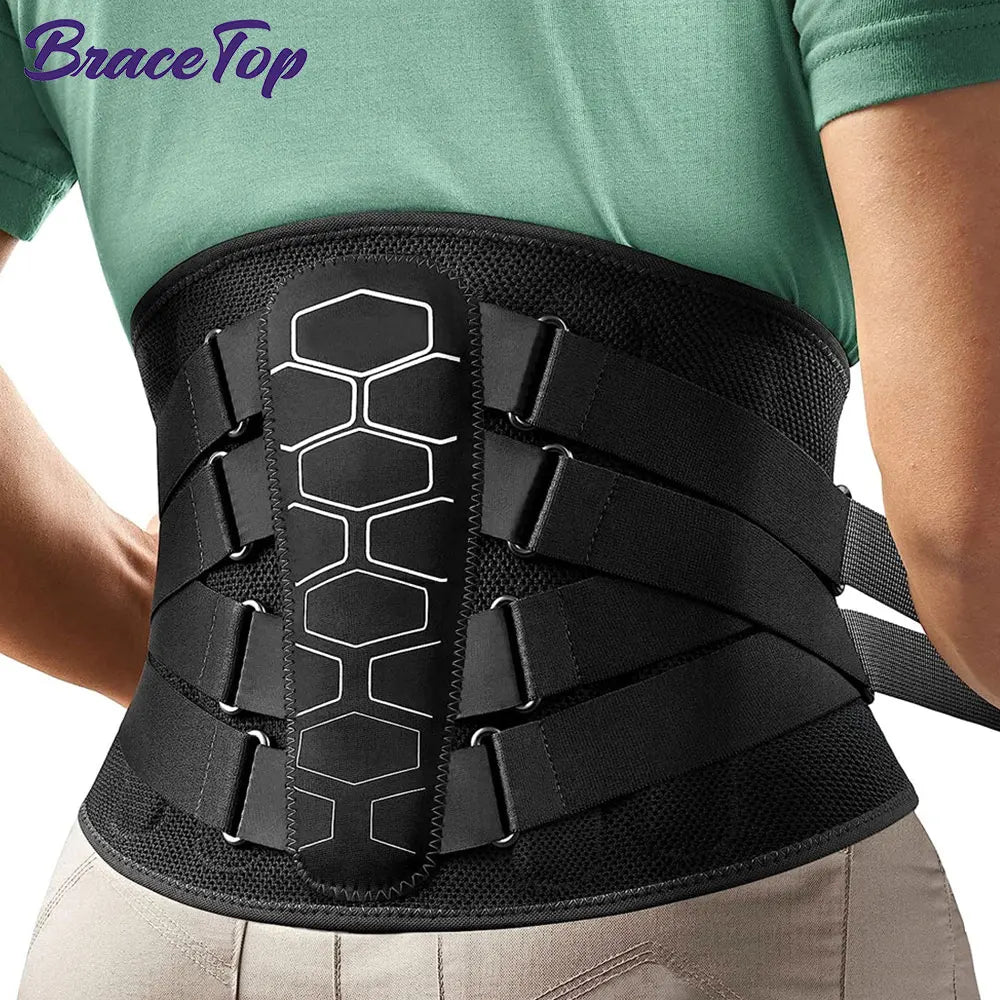 Lower Back Brace for Sciatica & Scoliosis Relief - Lumbar Support