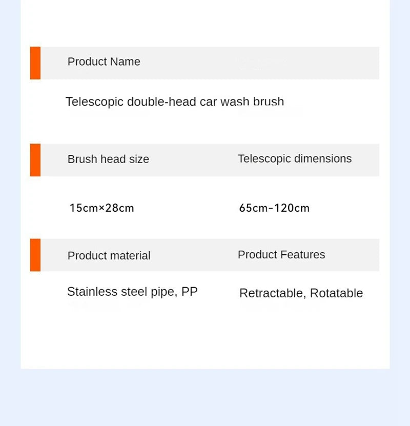 LEIBOO Telescopic Car Wash Mop - Foam Brush for Vehicle & Window Cleaning