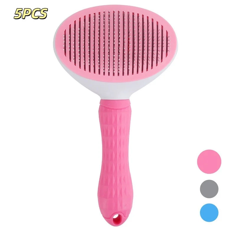 Self Cleaning Pet Brush & Dematting Comb - Dogs & Cats