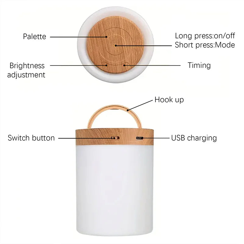 SHENZHITECH Portable Smart RGB Ambiance Lamp - Touch Control