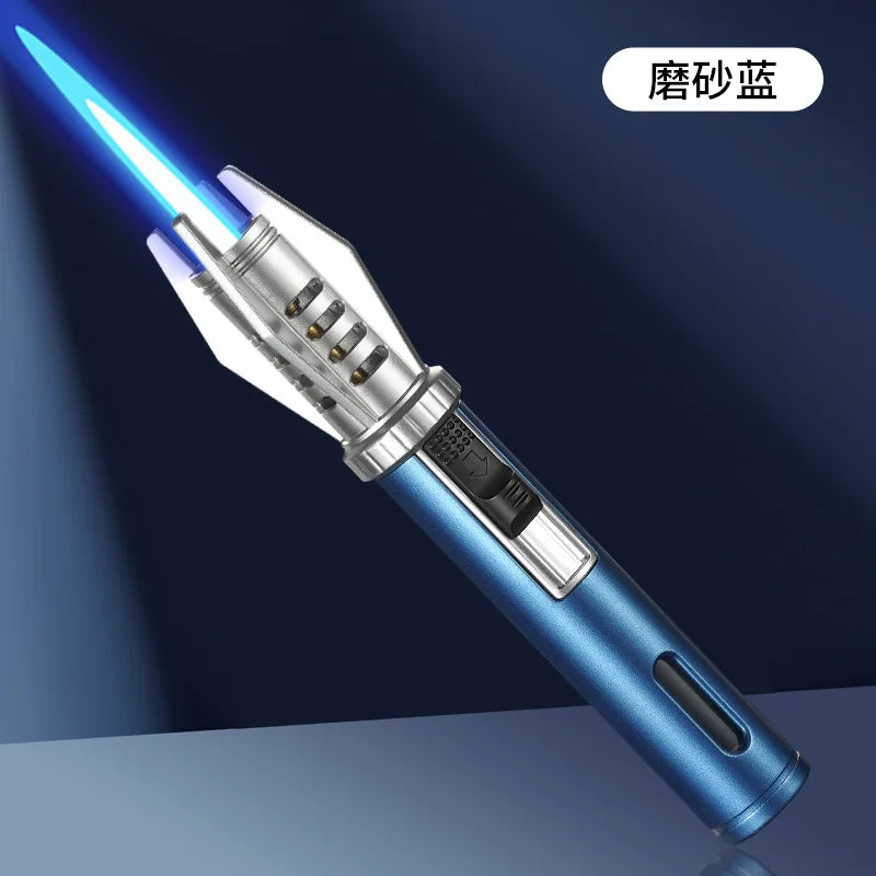 Powerful Metal Gas Lighter - Windproof Torch for Kitchen, BBQ & Cigars