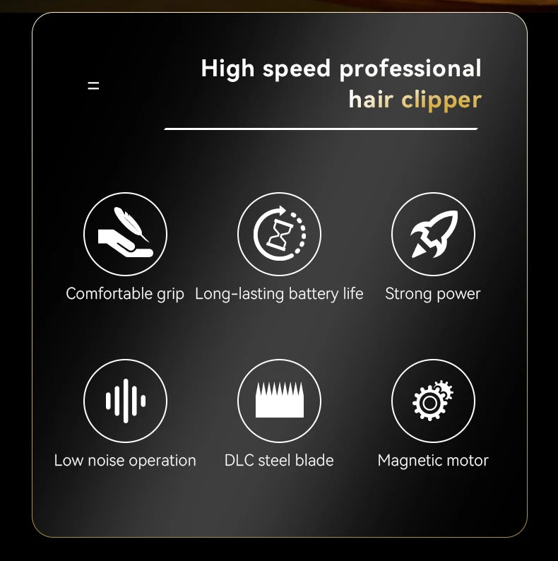 Kemei Professional Cordless Hair Clippers & Trimmer Electric