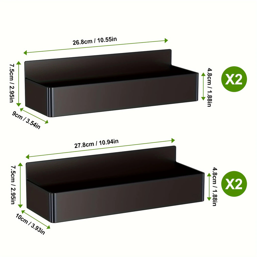 Magnetic Storage Rack - No-Drill Wall Shelf for Kitchen & Bath