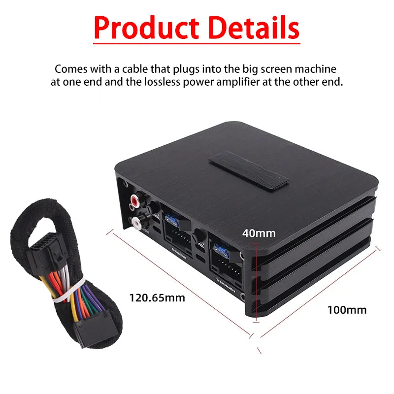 Car Power Amplifier 4*60W DSP | Lossless Audio for Android Large Screens