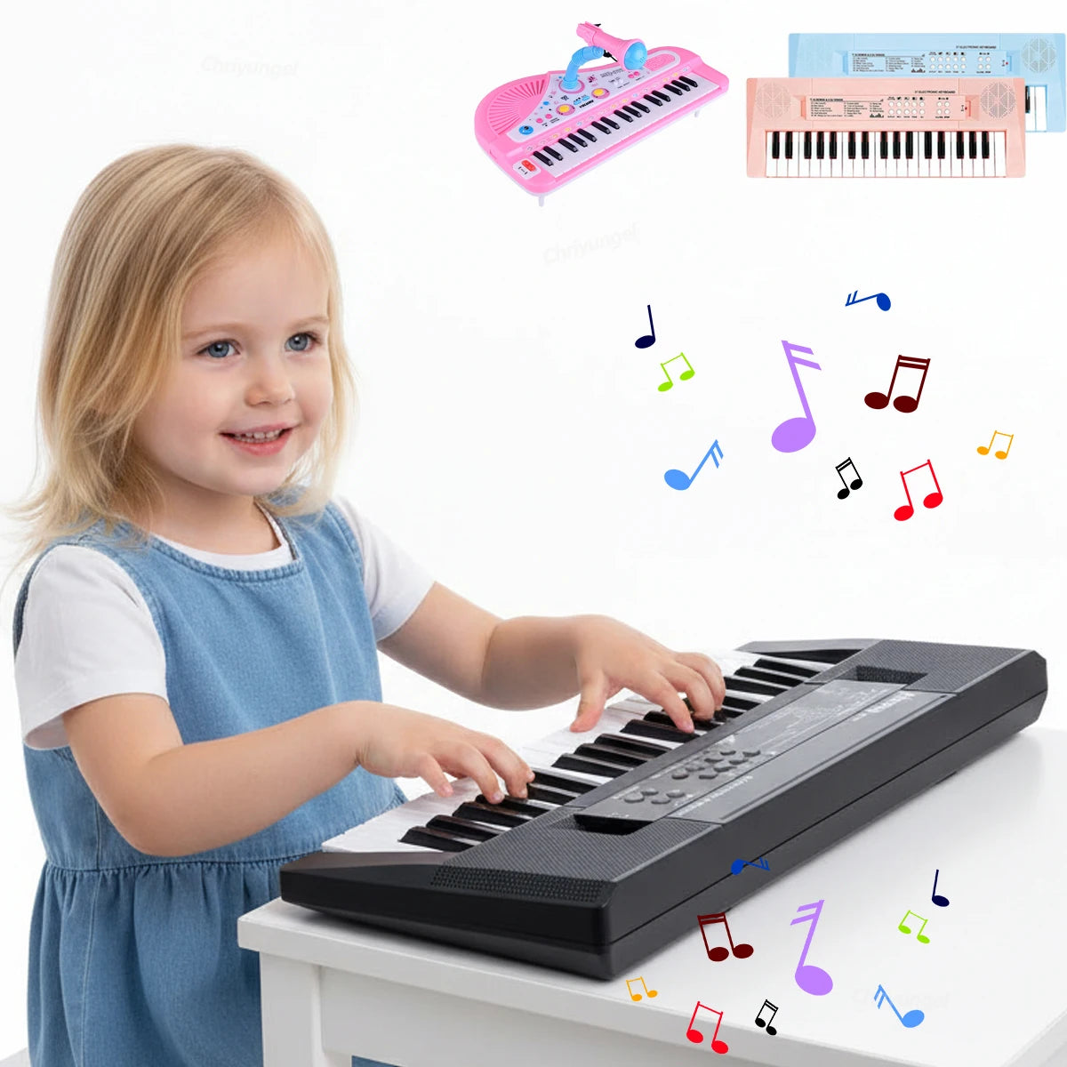 37 Keys Kids Electronic Piano Keyboard with Microphone | Educational Musical Toy