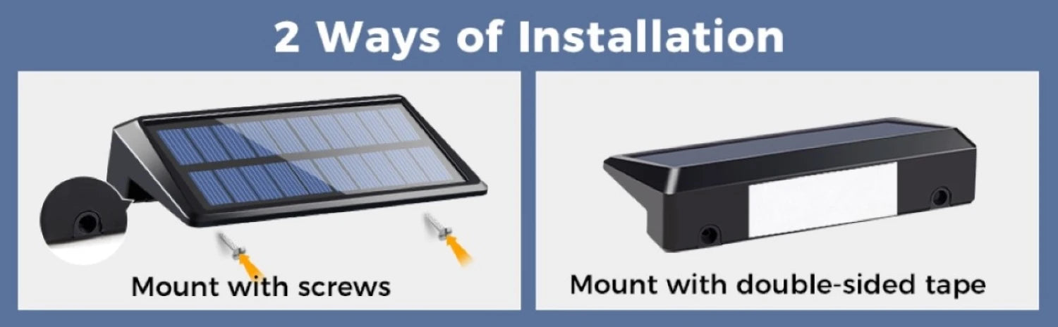 2-Pack 4 LED Solar Wall Lights – Outdoor Waterproof Fence & Deck Lighting