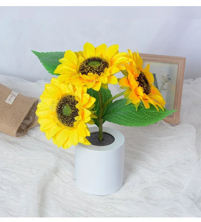 Vabena Rechargeable Sunflower LED Accent Light | Ambient Decor