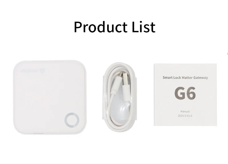 TTLOCK G6 Matter Gateway - WiFi & HomeKit Bridge for Smart Locks