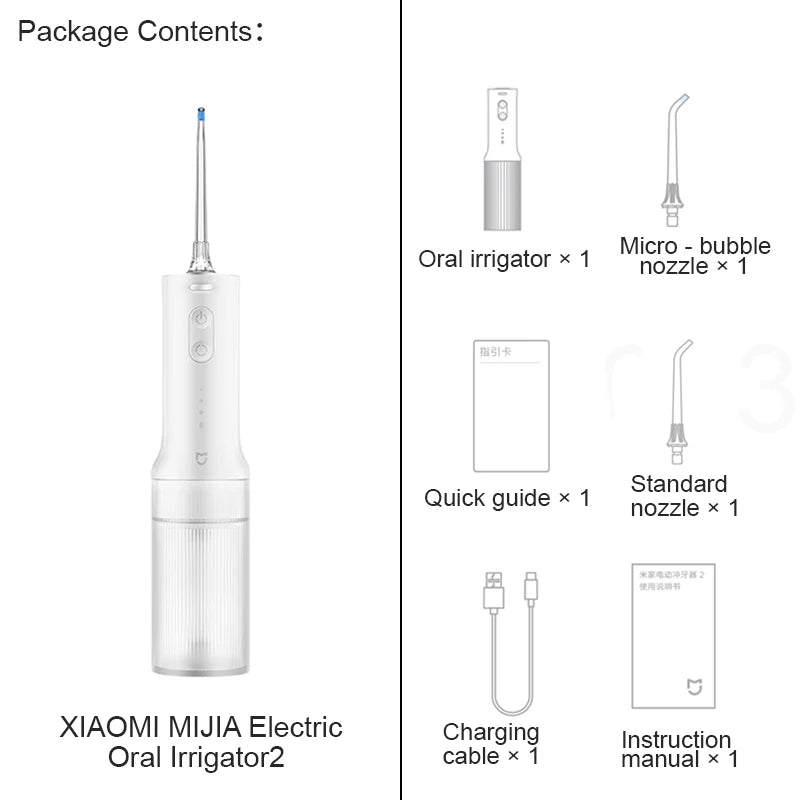 MIJIA Electric Oral Irrigator 2 - Ultrasonic Dental Flosser