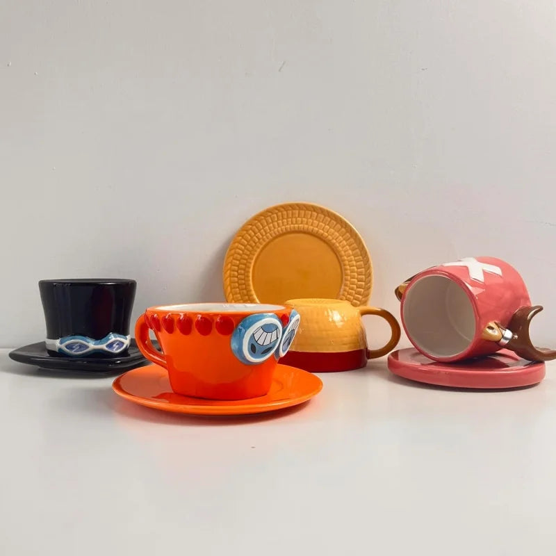 Anime Hat Ceramic Mug & Plate Gift Set - Fandom Present