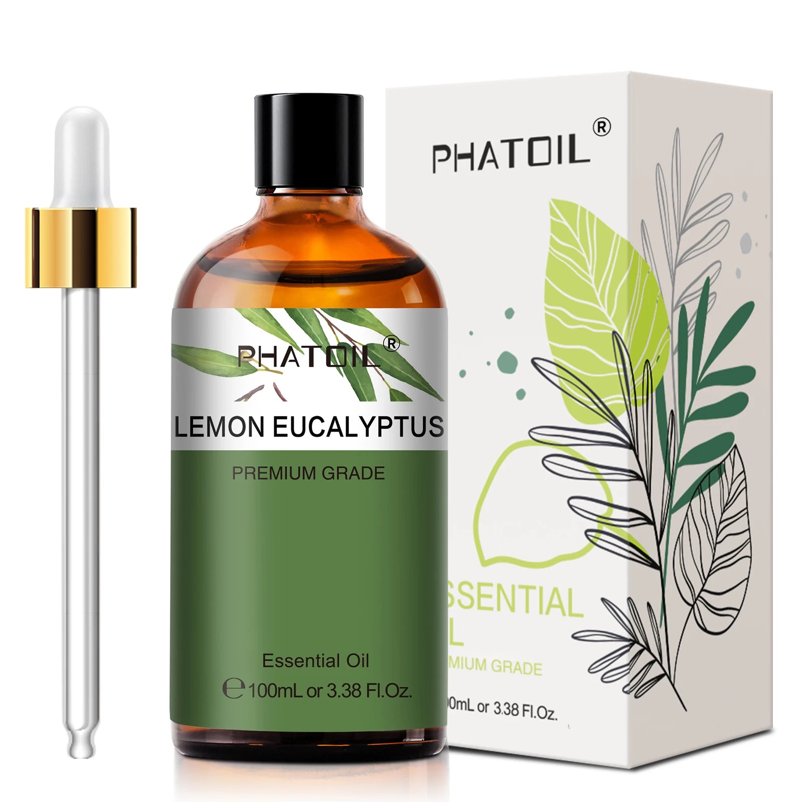 PHATOIL Premium Essential Oil Blend - Sandalwood, Lavender, Eucalyptus, Peppermint