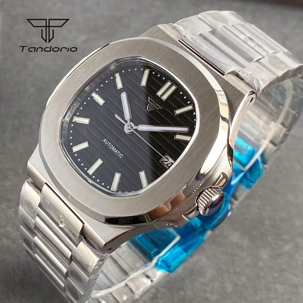 Tandorio Square Automatic Watch - Sapphire, Lume, NH35