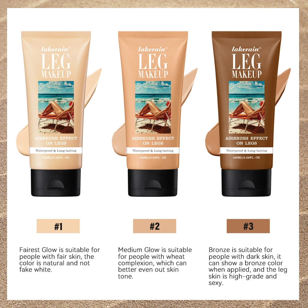 Vabena 100ml Leg Makeup - Long-lasting, Waterproof & Anti-Transfer Foundation