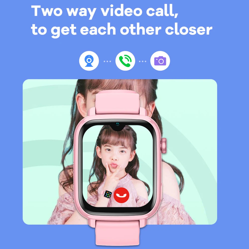 Kids 4G Smart Watch with GPS Tracker & Video Call | Child Safety Phone Watch