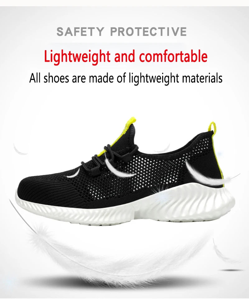 Iairay Lightweight Hyper-Breathable Summer Work Shoes