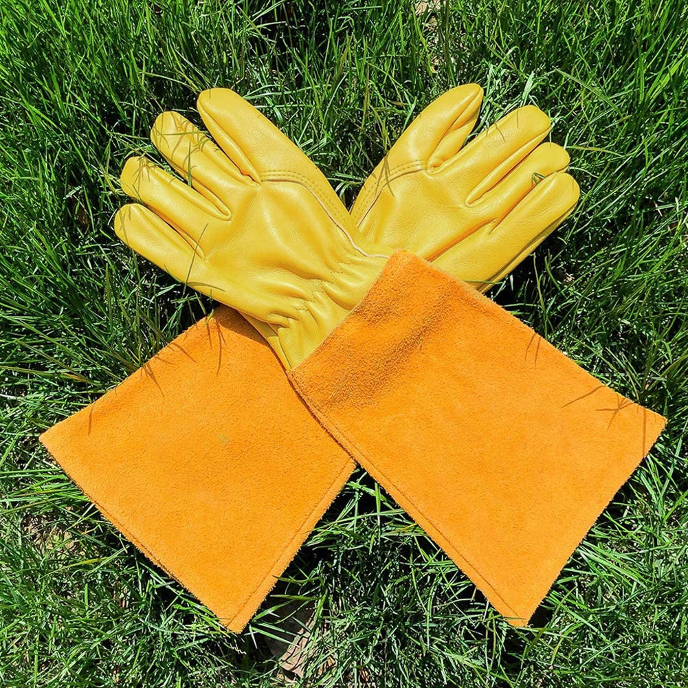 Long Thorn Proof Garden Gloves for Rose Pruning - Elbow Protection for Women & Men