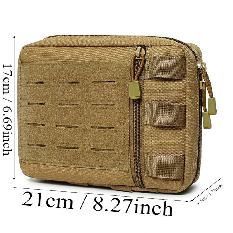 Tactical MOLLE Admin Pouch | Laser-Cut Utility & EDC Organizer Bag
