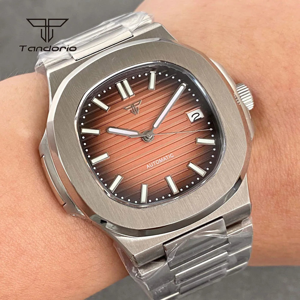 Tandorio Square Automatic Watch - Sapphire, Lume, NH35