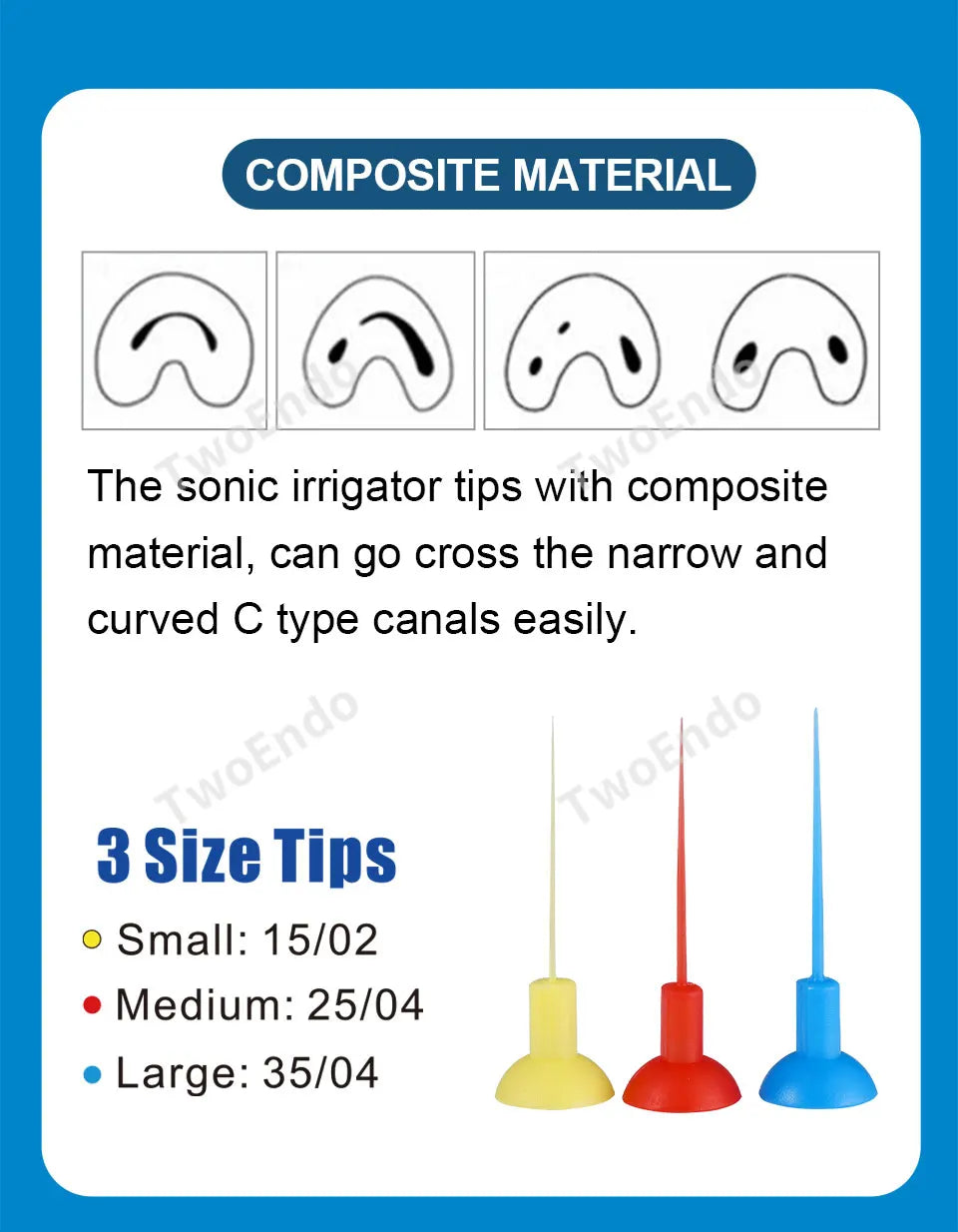 60Pcs Dental Sonic Irrigator Tips for Root Canal Cleaning & Endodontic Tools