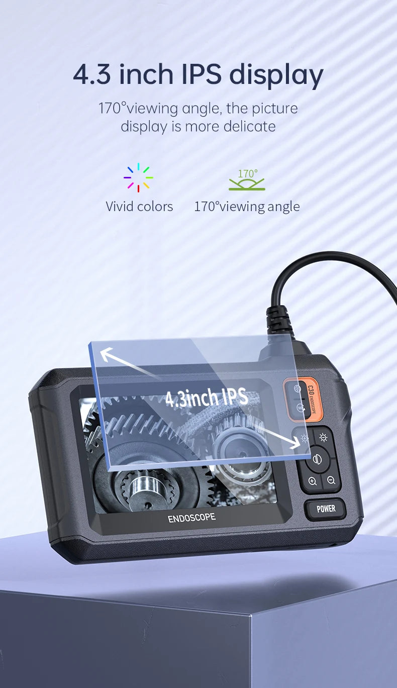 Vabena Industrial Endoscope Camera 8mm HD1080P | Car & Pipe Inspection