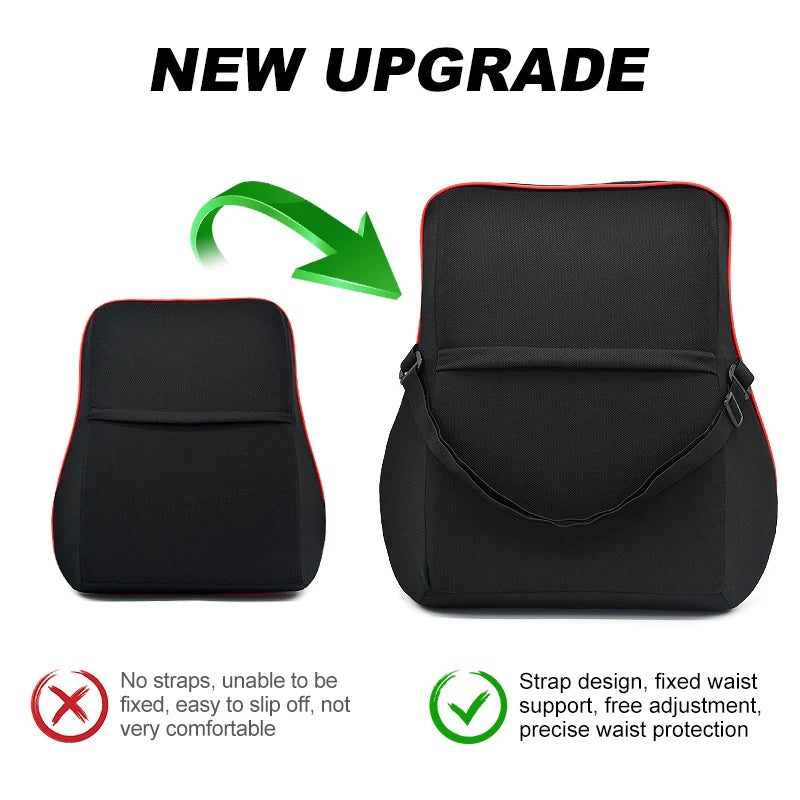 Memory Foam Car Seat Pillow Set - Neck, Lumbar & Headrest Support