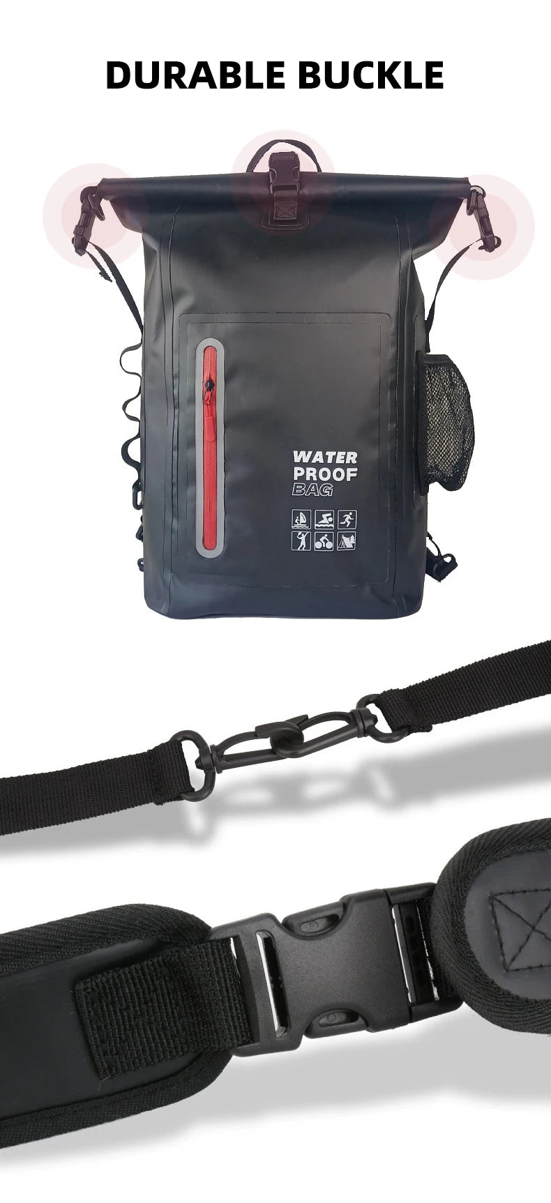 Waterproof Kayak Dry Bag & Swimming Backpack for River & Beach