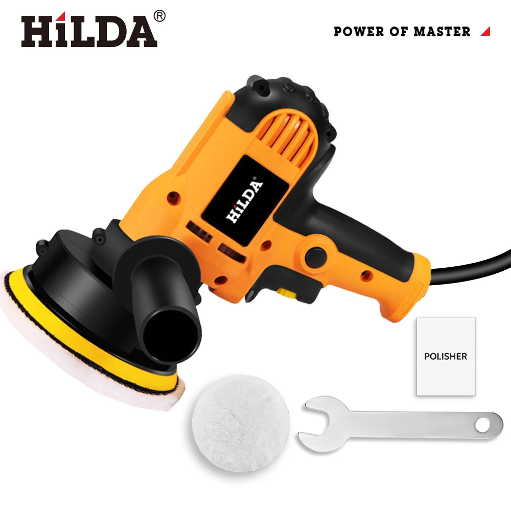 HILDA Electric Car Polisher | Adjustable Speed for Scratch Repair & Waxing