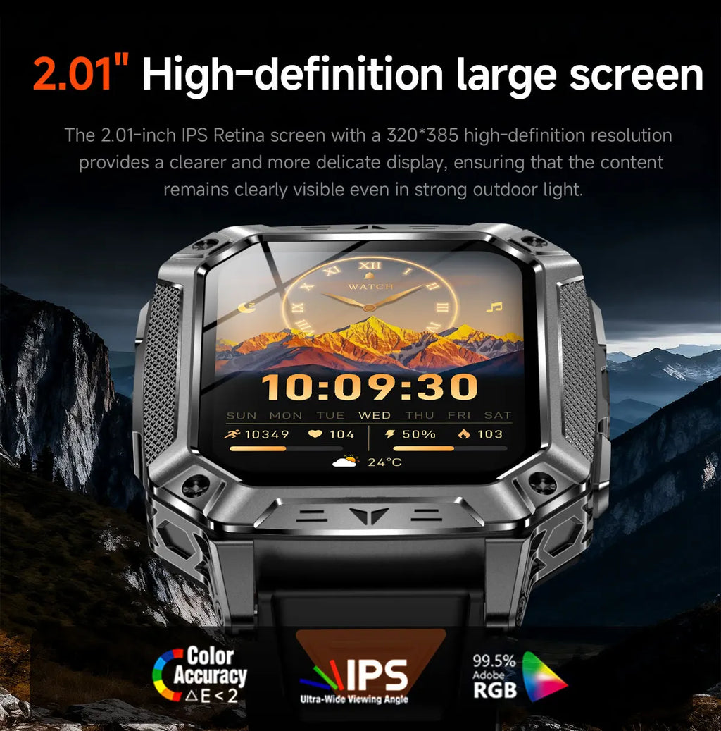Apex Outdoor Smartwatch | GPS, Flashlight, AMOLED, 10ATM - Your Ultimate Adventure Companion