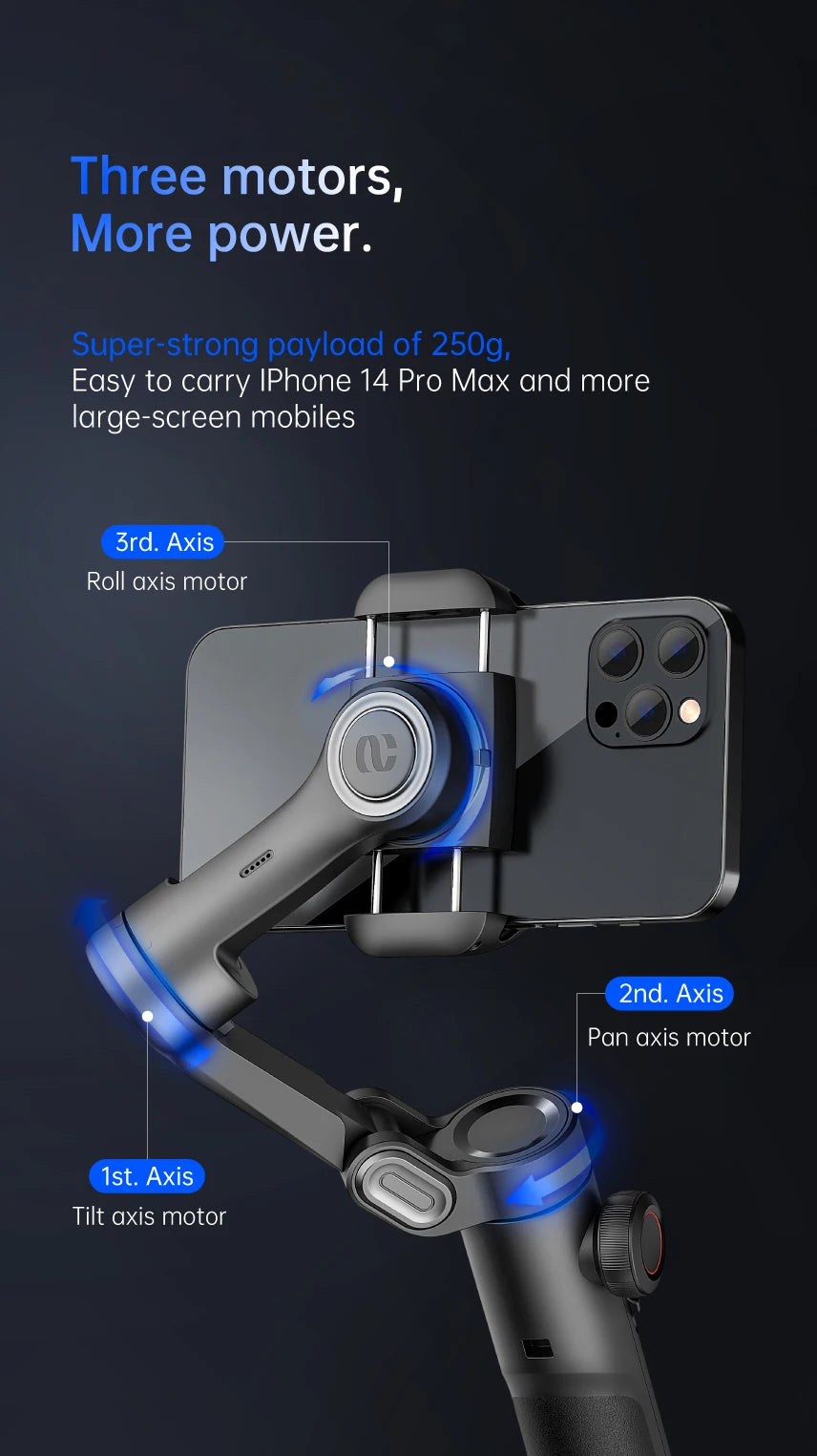 AOCHUAN SmartXE 3-Axis Smartphone Gimbal Stabilizer