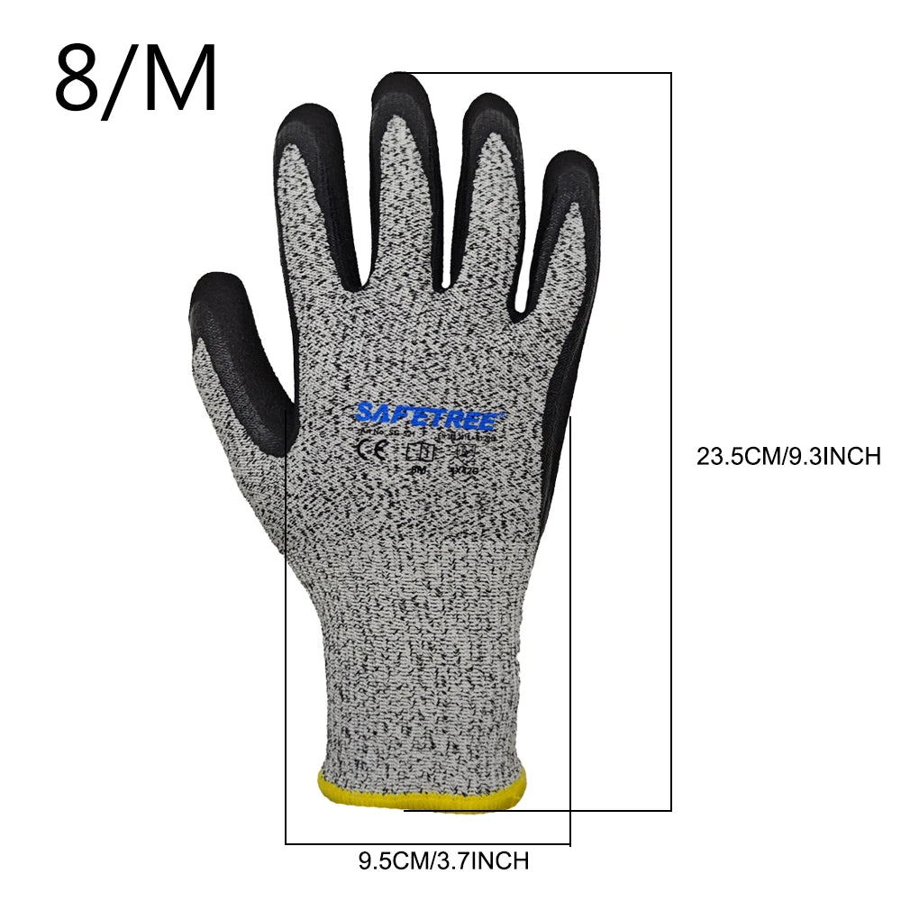 SAFETREE HPPE Nitrile Cut Resistant Work Gloves EN388 4X42C
