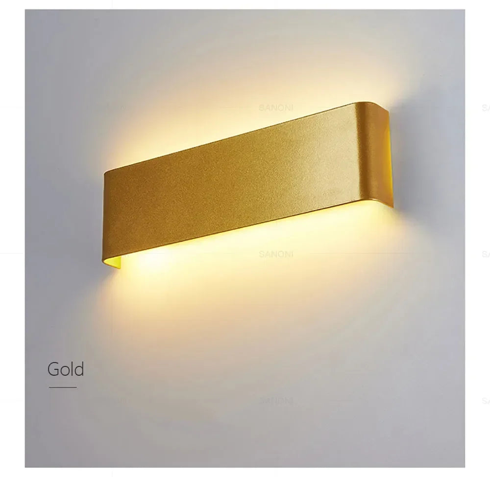 Modern LED Wall Lamp Sconce - Indoor Lighting Fixture for Bedside, Living Room, Stairs, Bathroom & Home Decor