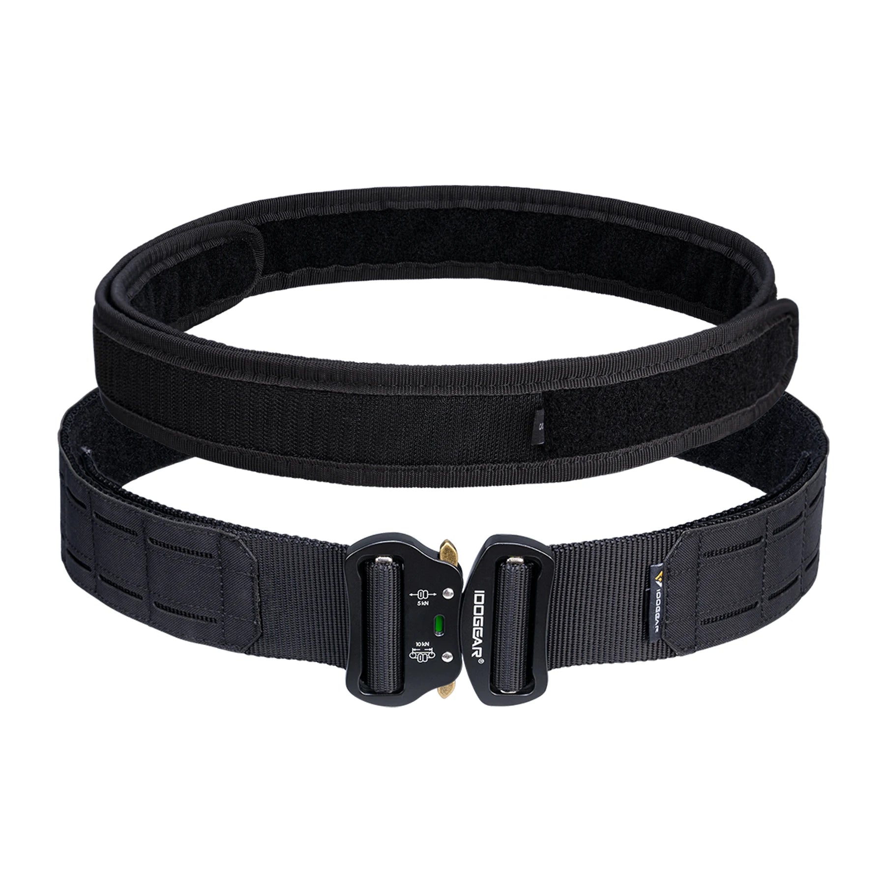 IDOGEAR 2-Inch Tactical Belt with Quick Release Buckle & MOLLE Laser Cut