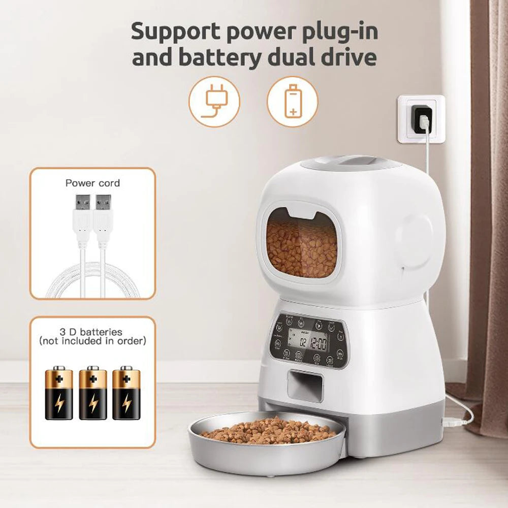 ZYfeeder WiFi Automatic Cat Feeder - Swirl Slow-Feed Dispenser