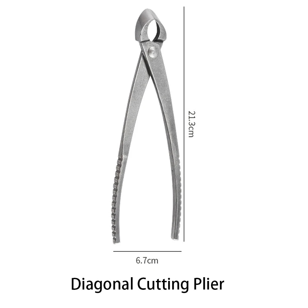 Professional Bonsai Tools: Root Cutter & Pruning Scissors - Stainless Steel
