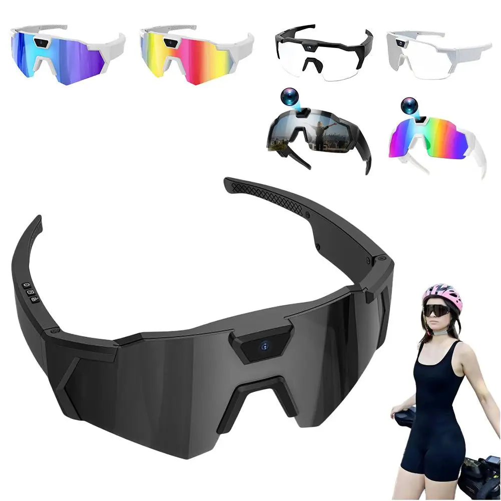 DIXSG HD Video Glasses - Action Camera Sunglasses for Sports