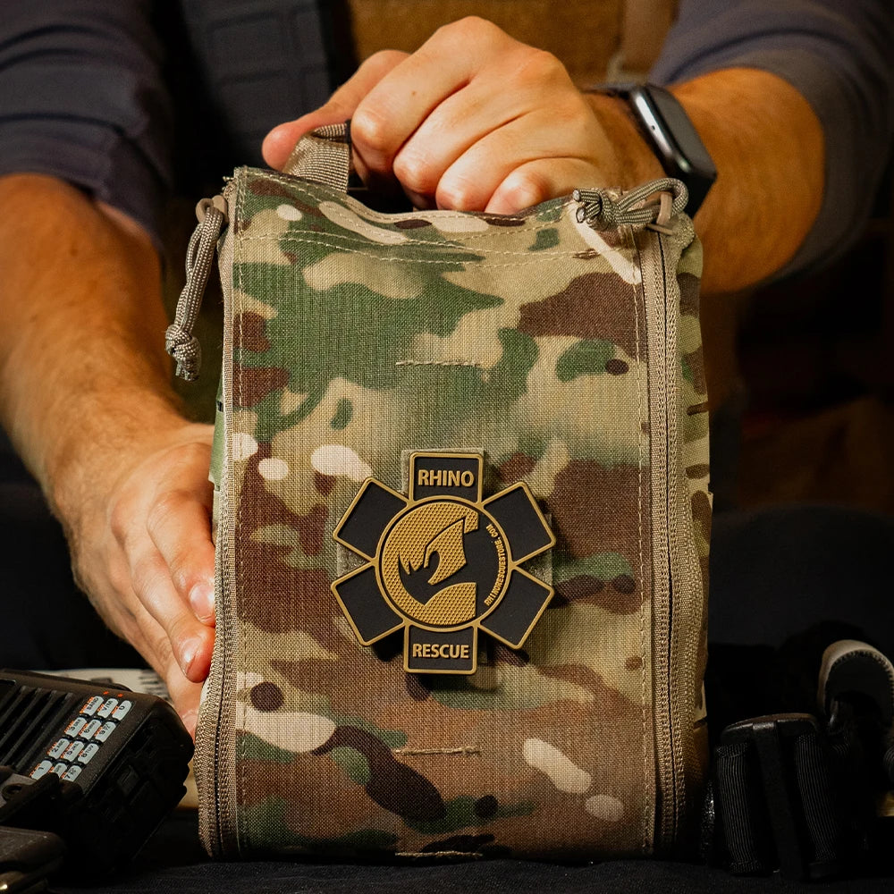 Rhino Rescue 002M IFAK Pouch with Molle - Outdoor Survival First Aid Kit