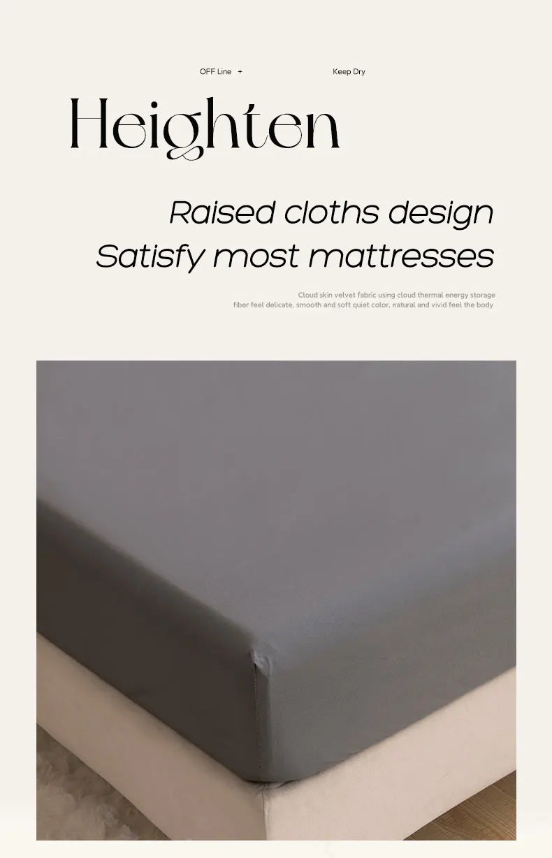 Waterproof Fitted Bed Sheet & Mattress Protector | 360° Elastic Band | All Sizes