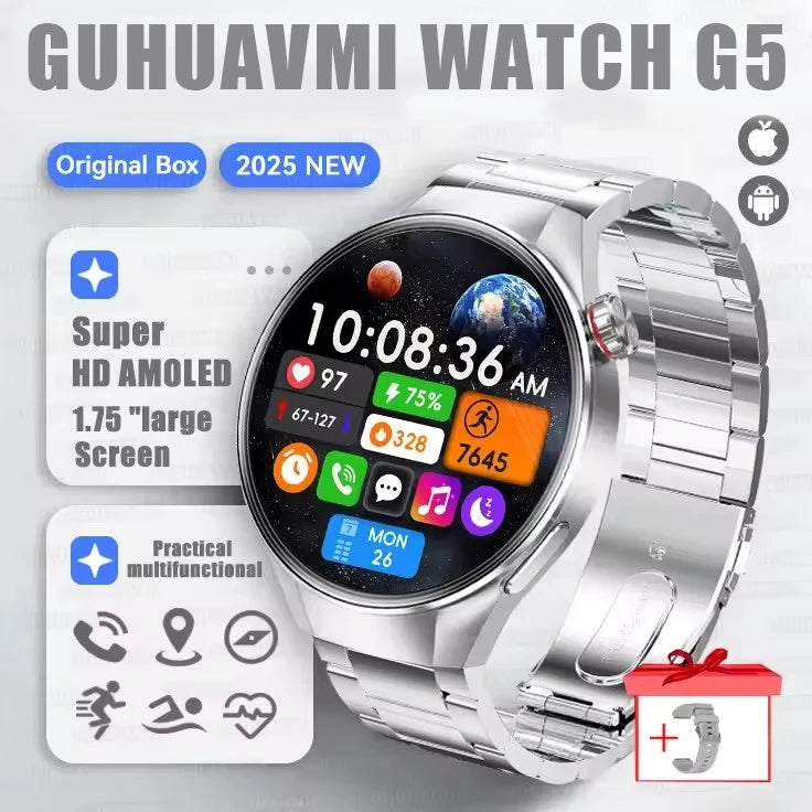 G5 PLUS Smartwatch | 1.75" HD AMOLED, GPS & Fitness Tracker