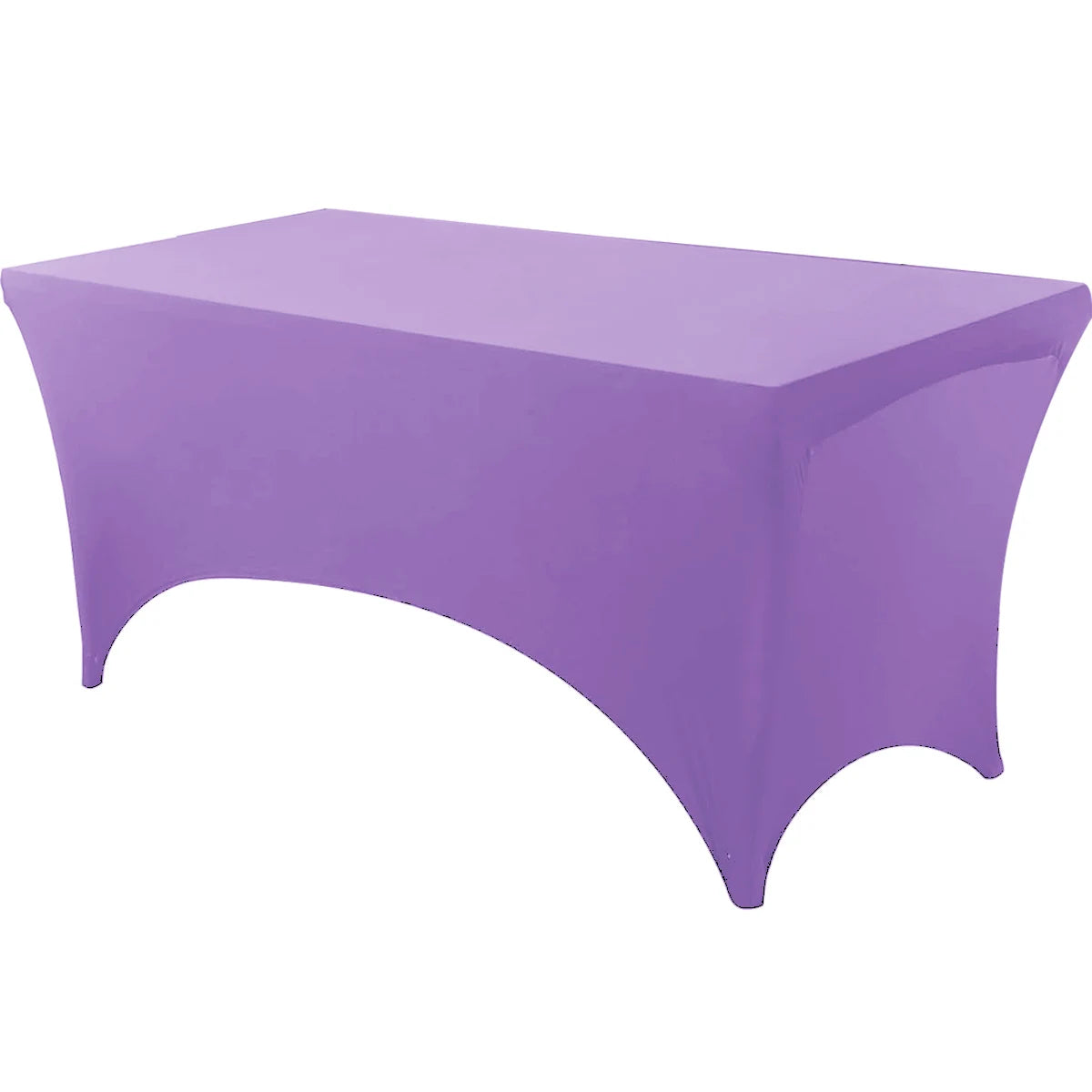 Spandex Tablecloth - Tight Fitted, Washable & Wrinkle Resistant Rectangular Table Cover for Events & Parties