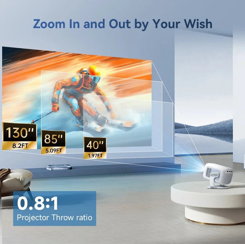 DITONG X3Plus HD Projector | Native 1080P 4K WIFI6 Android