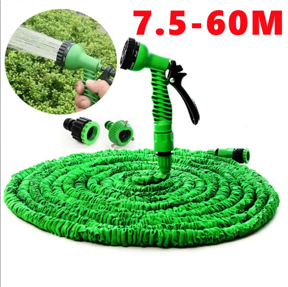 Vabena Expandable Garden Hose 25-200FT - Lightweight, Durable & Kink-Free with 7-Way Spray Nozzle