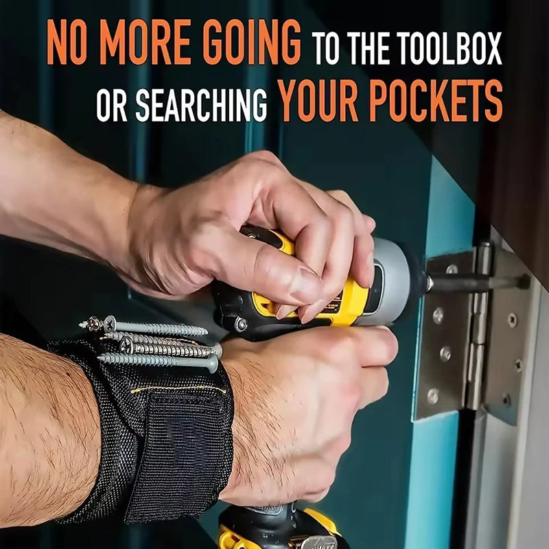 Magnetic Wristband Tool Holder - DIY Screws Nails Bits